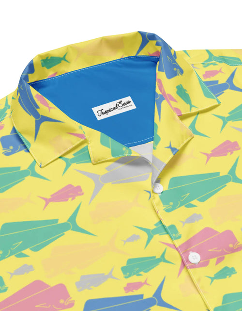 Load image into Gallery viewer, Dorado Fish Island Button Down Hawaiian Shirt - Coastal Summer 2024 Collection
