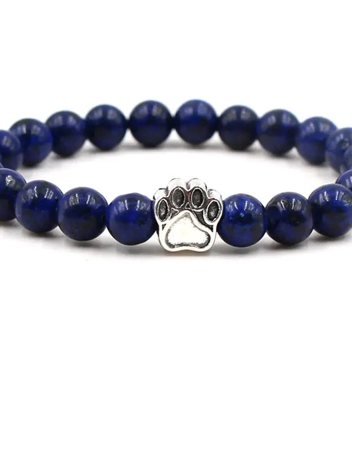 Load image into Gallery viewer, Pet Footprint Stone Bracelets
