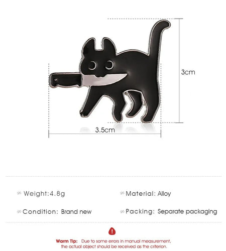 Black Cat Brooch