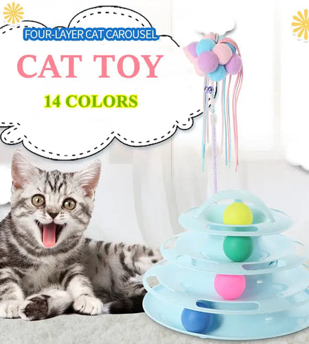 Tower Tracks Toy for Cats