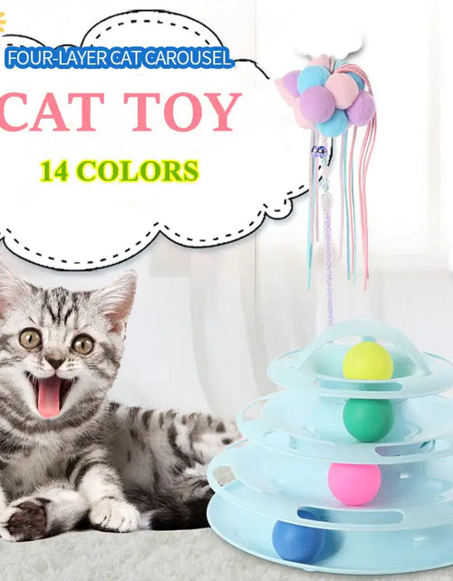 Load image into Gallery viewer, Tower Tracks Toy for Cats
