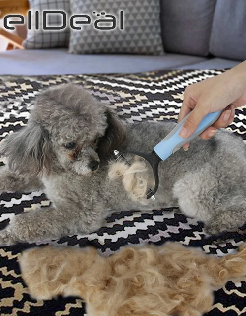 Load image into Gallery viewer, Precise Hair Removal Comb: Dematting and Deshedding Grooming Tool for Dogs and Cats
