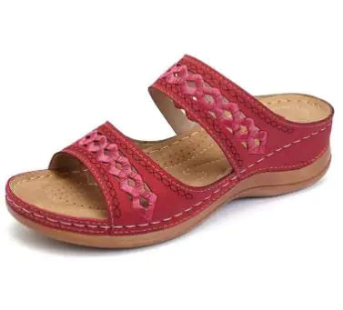 Load image into Gallery viewer, Open Toe Vintage Slippers
