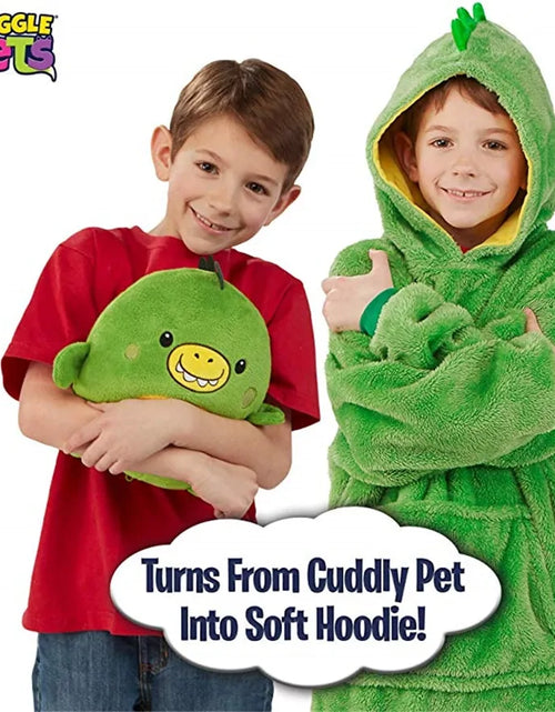 Load image into Gallery viewer, Dinosaur Hooded Sweatshirt
