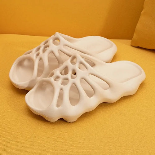 Load image into Gallery viewer, Cut Out Platform Slippers
