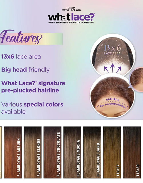Load image into Gallery viewer, Sensationnel What lace 13x6 wigs - latisha synthetic wig cloud 9 with preplucked hairline hd lace - Whatlace Latisha (T1B/30) T1B/30
