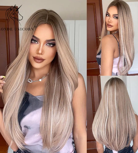 Synthetic Long Brown Wig