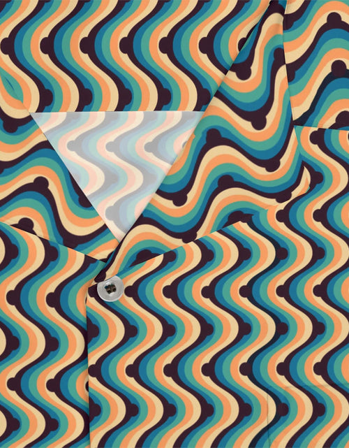 Load image into Gallery viewer, Men&#39;s Tropical Zigzag Hawaiian Shirt
