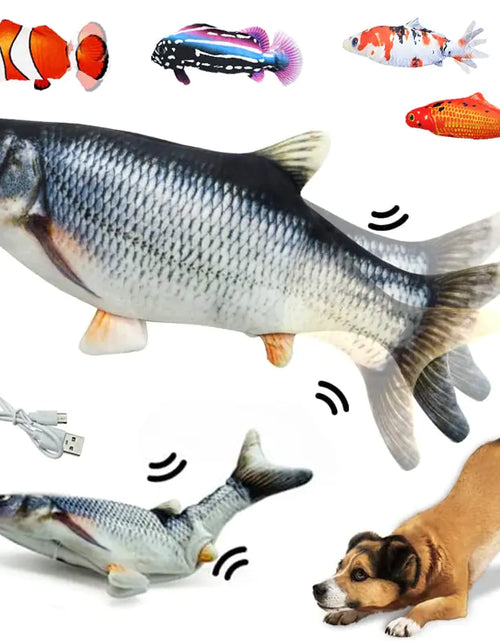 Load image into Gallery viewer, Pets Interactive Electronic Floppy Fish Toys
