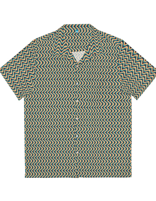 Load image into Gallery viewer, Men&#39;s Tropical Zigzag Hawaiian Shirt
