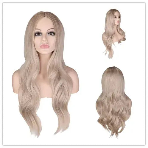 Load image into Gallery viewer, OmbreLong Silver Wig

