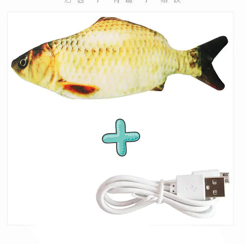 Load image into Gallery viewer, Cats USB Charger Interactive Toy Fish
