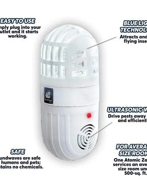 Load image into Gallery viewer, Ultrasonic Blue Light Two in One Mosquito Repellent
