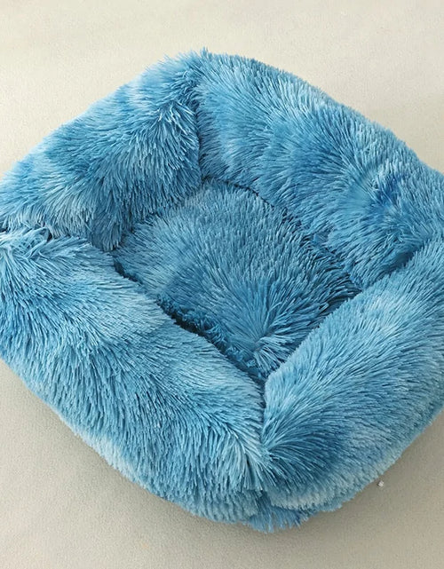 Load image into Gallery viewer, Plush Square Cat Bed: Warm Winter Pet Nest for Small Dogs and Cats
