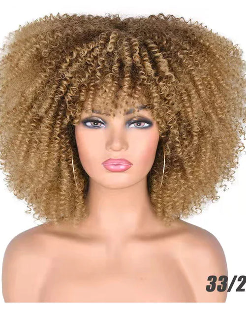 Load image into Gallery viewer, Curly Wig With Bangs
