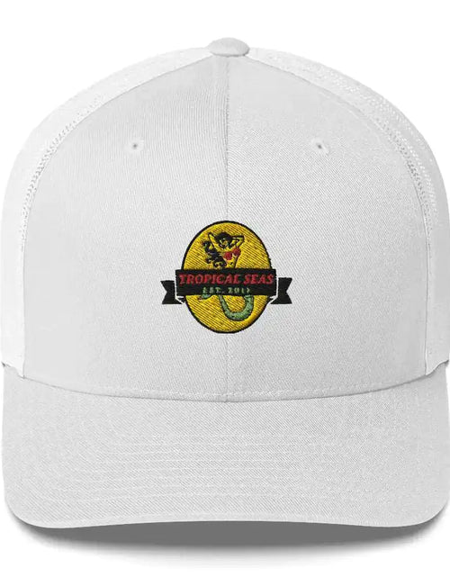 Load image into Gallery viewer, Tropical Mermaid Trucker Hat

