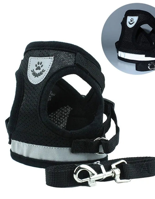 Load image into Gallery viewer, Secure Reflective Harness Set For Small Pets

