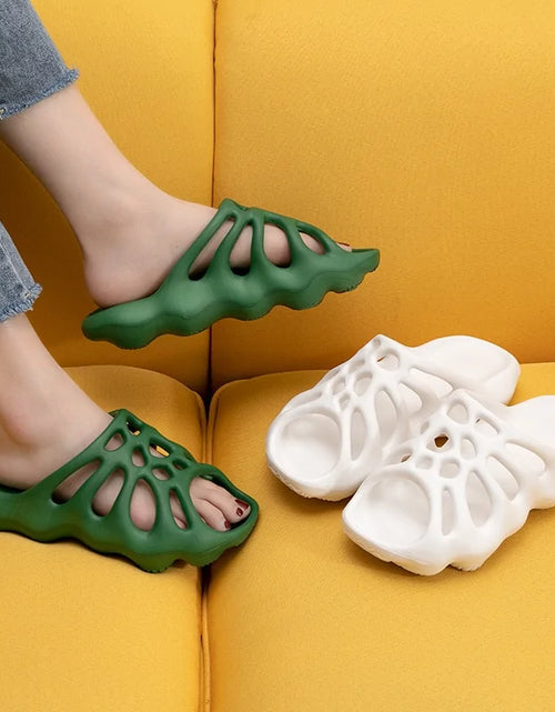 Load image into Gallery viewer, Cut Out Platform Slippers
