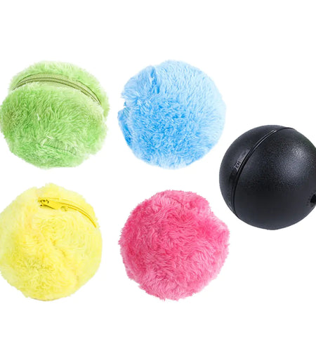 Automatic Magic Roller Ball - Interactive Plush Electric Toy for Dogs and Cats