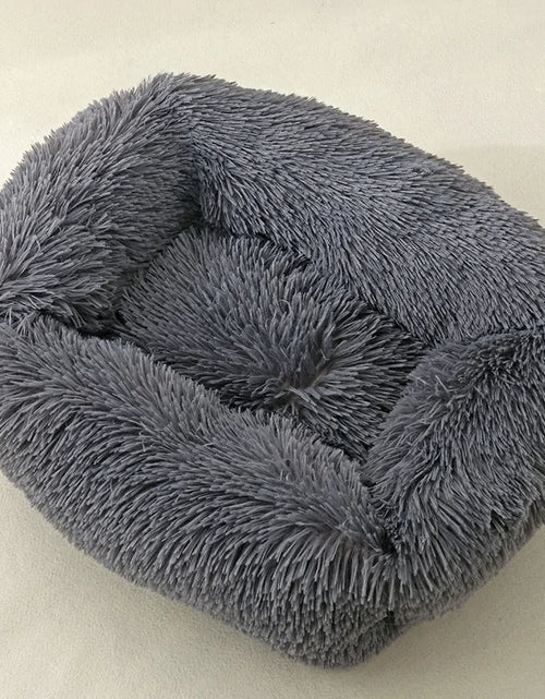Load image into Gallery viewer, Plush Square Cat Bed: Warm Winter Pet Nest for Small Dogs and Cats
