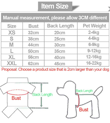 Warm Dog Winter Clothes Cute Fruit Dog