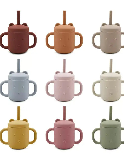 Load image into Gallery viewer, Children Portable Binaural Cup Straw
