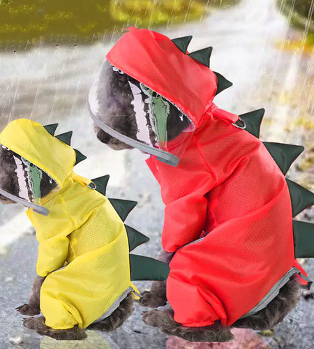 Dinosaur Raincoat for Dogs