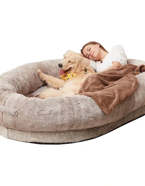 Load image into Gallery viewer, Oversized Human Dog Bed - Removable &amp; Washable
