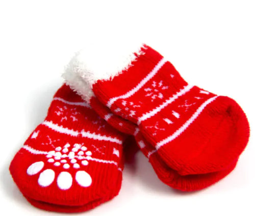 Load image into Gallery viewer, Jolly Paws Christmas Dog Socks
