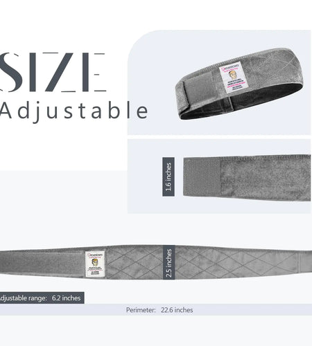 Dreamlover Wig Grip Bands for Keeping Wigs in Place, Wig Grip Headband, Grey, 2 Pieces