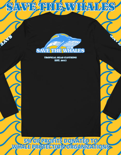 Load image into Gallery viewer, Save the Whales Long Sleeve Fitted Crew
