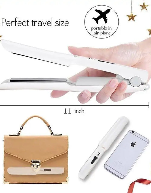 Load image into Gallery viewer, Portable USB Hair Stylish Flat Iron
