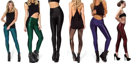 Leg Shaping Reflective Mermaid Leggings
