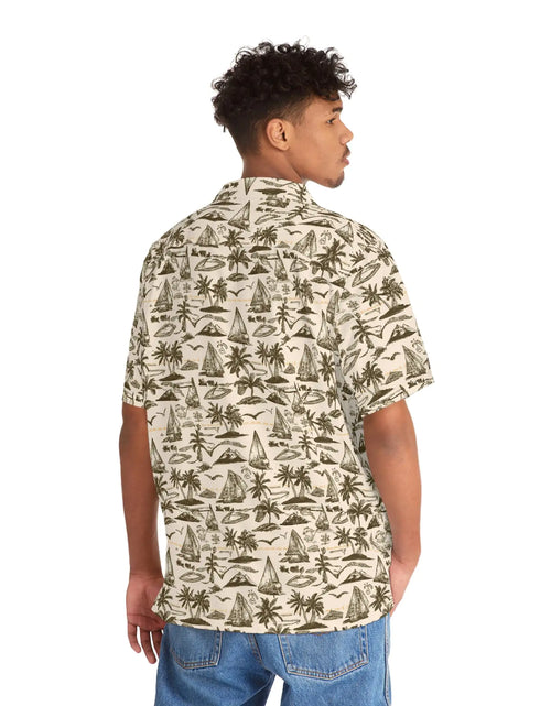 Load image into Gallery viewer, Men&#39;s Vintage Sailor Hawaiian Shirt
