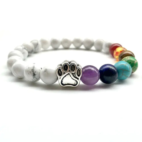 Load image into Gallery viewer, Pet Footprint Stone Bracelets
