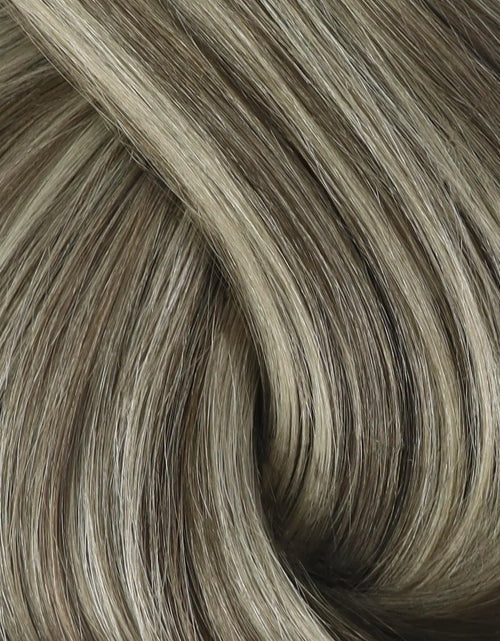 Load image into Gallery viewer, Full Shine Clip in Human Hair Extensions 20 Inch Seamless Clip in Hair Extensions Straight Remy Hair Cool Taupe Ombre Highlight Blonde Damage Free Hair Extensions Clip ins 20 Inch(Pack of 1) #7/800/7 Cool Taupe Mix Blonde
