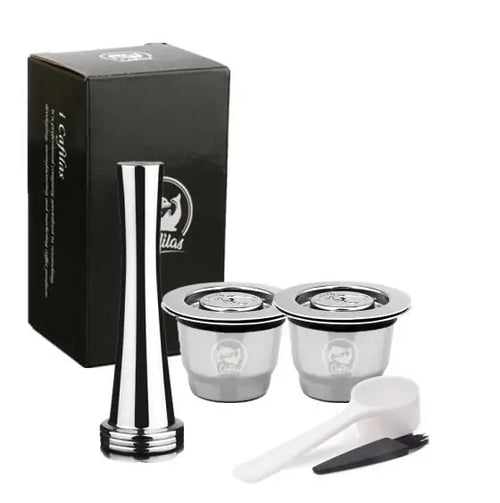 Load image into Gallery viewer, Stainless Steel Refillable Coffee Capsule and Accessories
