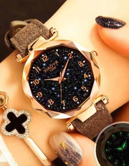 Load image into Gallery viewer, Premium Leather Star Sky Watch

