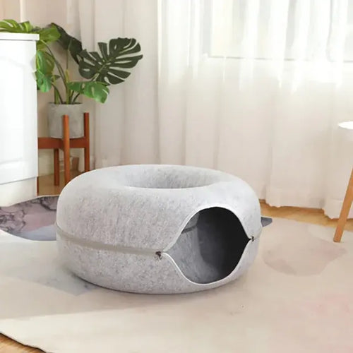 Load image into Gallery viewer, Cat Donut Bed
