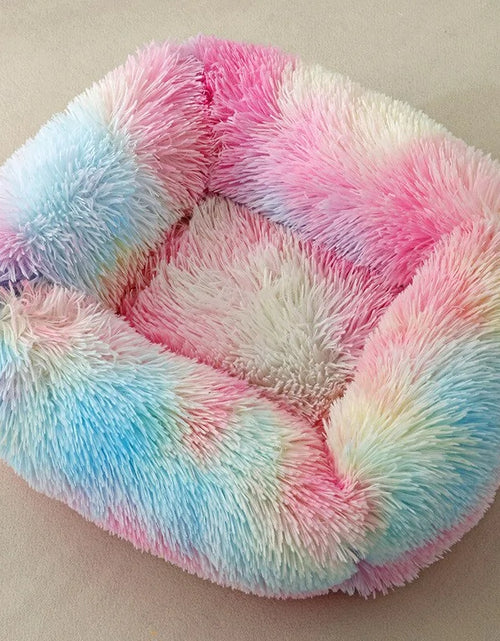Load image into Gallery viewer, Plush Square Cat Bed: Warm Winter Pet Nest for Small Dogs and Cats

