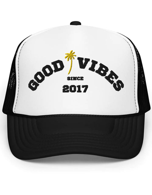 Load image into Gallery viewer, Beachy Good Vibes Foam Trucker Hat
