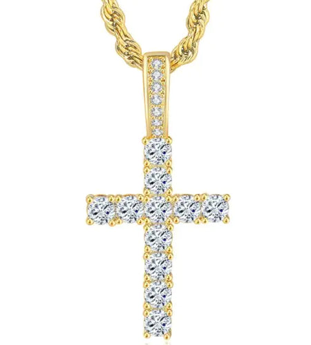 Hip Hop Cross Necklace