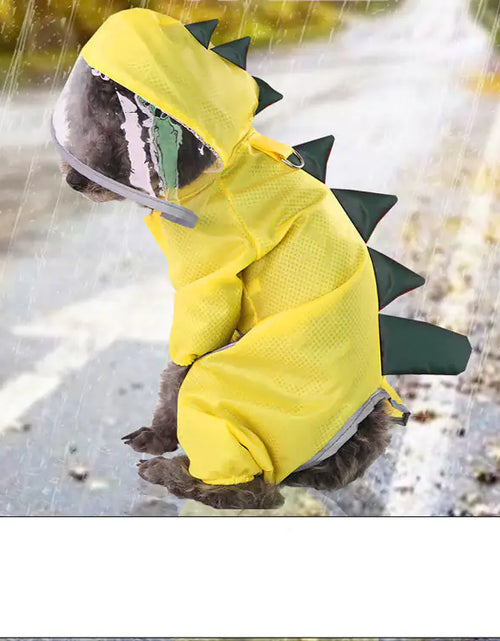 Load image into Gallery viewer, Dinosaur Raincoat for Dogs
