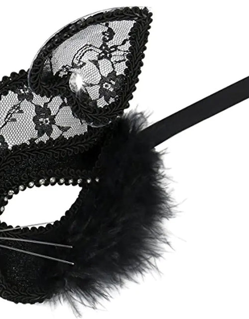 Load image into Gallery viewer, Lace Cats Eye Mask
