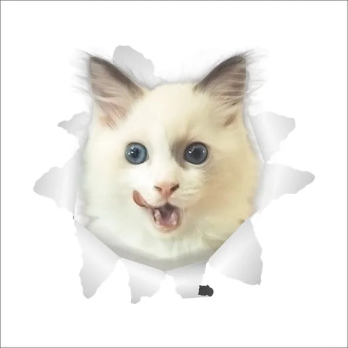 Load image into Gallery viewer, 3D Effect Cats Toilet Switch Toilet Door Sticker
