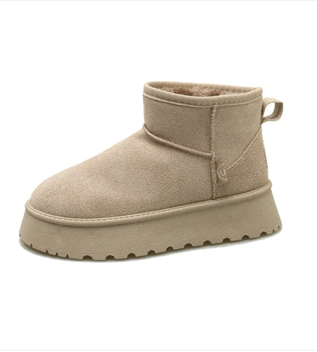 Winter-Ready Fleece-Lined Suede Cotton Shoes – Cozy All-Match Style