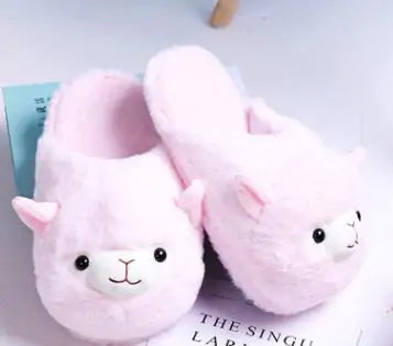 Load image into Gallery viewer, Fluffy Alpaca Slippers
