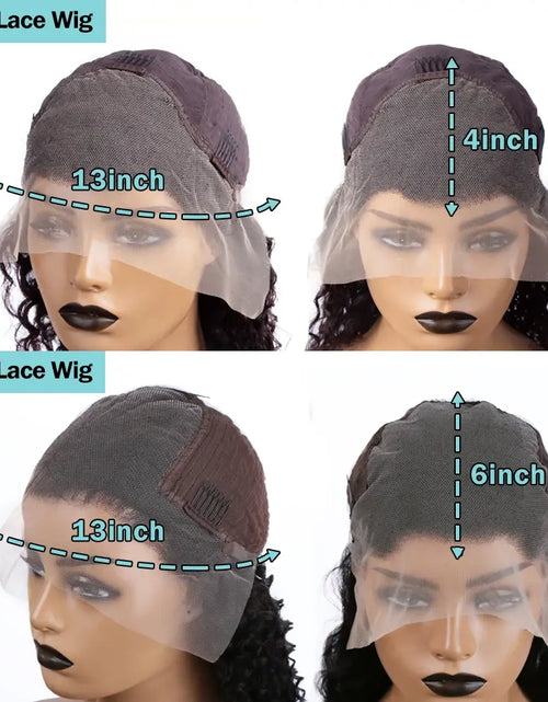Load image into Gallery viewer, 250% Deep Wave 13x6 Lace Frontal Human Hair Wigs Transparent Brazilian Remy 30 40 Inch Water Wave 13x4 Lace Front Wig For Women
