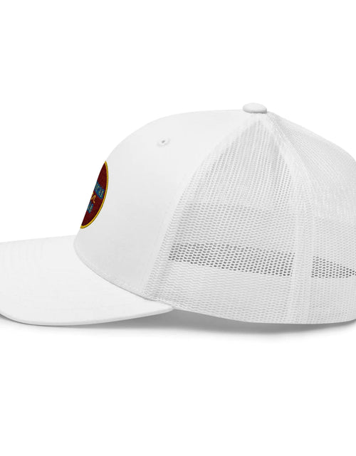 Load image into Gallery viewer, Tropical Maroon Trucker Hat
