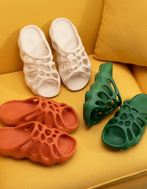 Load image into Gallery viewer, Cut Out Platform Slippers
